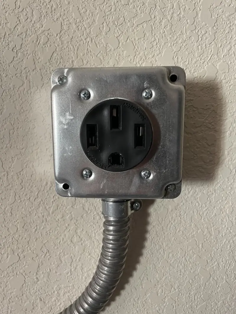 NEMA 14-50 outlet installed for Electrical Panel Upgrade in Schuyler